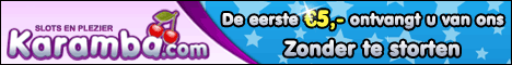 Karamba 5 euro gratis banner gratis spelen en toch kans maken op echt geld