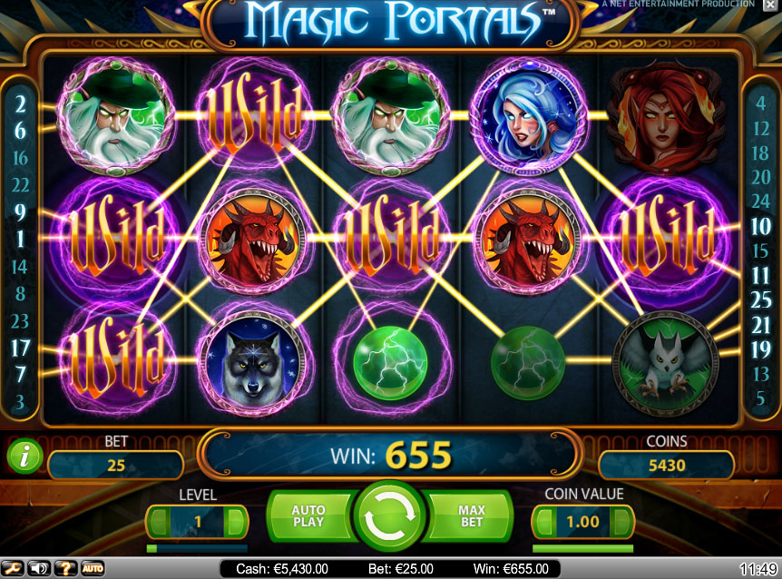 Magic portals fruitmachine